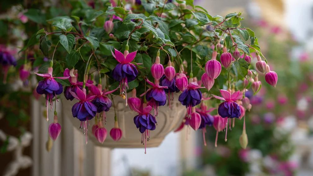 Küpe Çiçeği (Fuchsia) Bakımı: Sarkan Zarif Balerinler